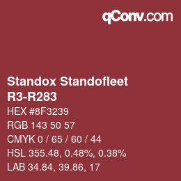 Code couleur: Standox Standofleet - R3-R283 | qconv.com