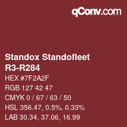 Código de color: Standox Standofleet - R3-R284 | qconv.com