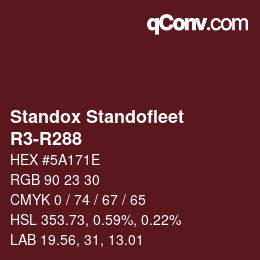 Farbcode: Standox Standofleet - R3-R288 | qconv.com