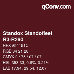 Color code: Standox Standofleet - R3-R290 | qconv.com
