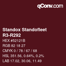 Farbcode: Standox Standofleet - R3-R292 | qconv.com