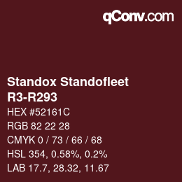 Color code: Standox Standofleet - R3-R293 | qconv.com