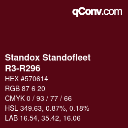 Code couleur: Standox Standofleet - R3-R296 | qconv.com