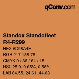 Código de color: Standox Standofleet - R4-R299 | qconv.com