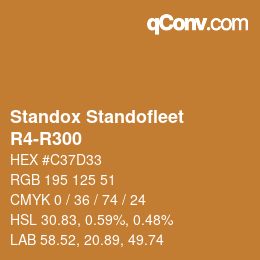 カラーコード: Standox Standofleet - R4-R300 | qconv.com