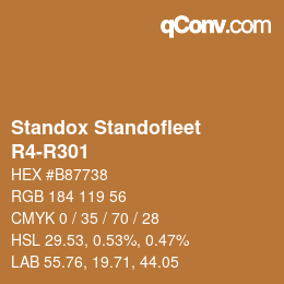 Color code: Standox Standofleet - R4-R301 | qconv.com