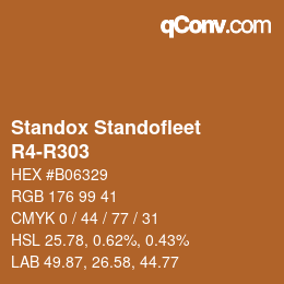 Farbcode: Standox Standofleet - R4-R303 | qconv.com