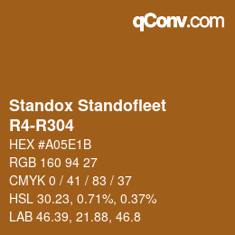 Farbcode: Standox Standofleet - R4-R304 | qconv.com