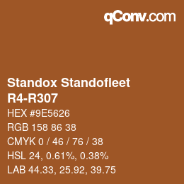 Color code: Standox Standofleet - R4-R307 | qconv.com