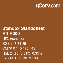 Farbcode: Standox Standofleet - R4-R309 | qconv.com