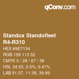 Farbcode: Standox Standofleet - R4-R310 | qconv.com