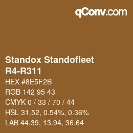 Color code: Standox Standofleet - R4-R311 | qconv.com
