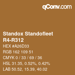 Código de color: Standox Standofleet - R4-R312 | qconv.com