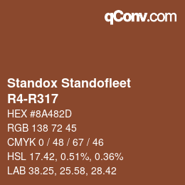 Color code: Standox Standofleet - R4-R317 | qconv.com