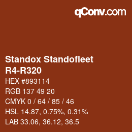 Color code: Standox Standofleet - R4-R320 | qconv.com