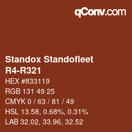 Color code: Standox Standofleet - R4-R321 | qconv.com