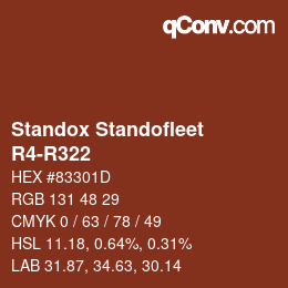 Color code: Standox Standofleet - R4-R322 | qconv.com