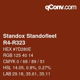 Farbcode: Standox Standofleet - R4-R323 | qconv.com