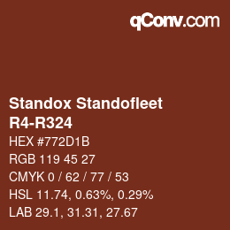 Código de color: Standox Standofleet - R4-R324 | qconv.com