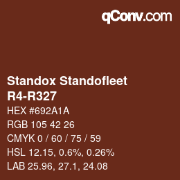 Color code: Standox Standofleet - R4-R327 | qconv.com