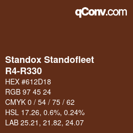 Farbcode: Standox Standofleet - R4-R330 | qconv.com