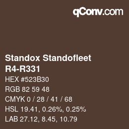 Código de color: Standox Standofleet - R4-R331 | qconv.com