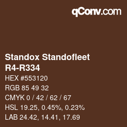 Código de color: Standox Standofleet - R4-R334 | qconv.com