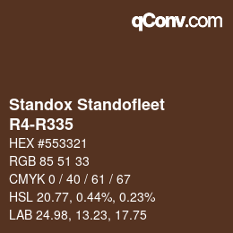 Color code: Standox Standofleet - R4-R335 | qconv.com