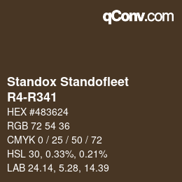 Código de color: Standox Standofleet - R4-R341 | qconv.com