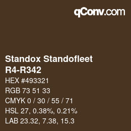 Color code: Standox Standofleet - R4-R342 | qconv.com