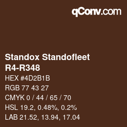 Color code: Standox Standofleet - R4-R348 | qconv.com