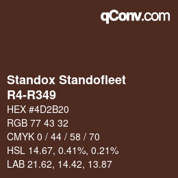 Color code: Standox Standofleet - R4-R349 | qconv.com