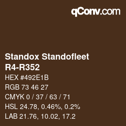 Color code: Standox Standofleet - R4-R352 | qconv.com