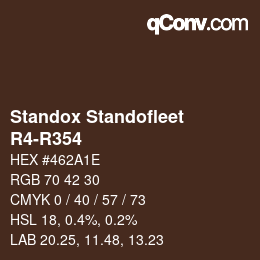 Color code: Standox Standofleet - R4-R354 | qconv.com