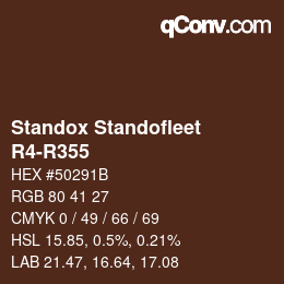 Color code: Standox Standofleet - R4-R355 | qconv.com