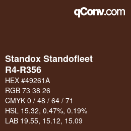Color code: Standox Standofleet - R4-R356 | qconv.com