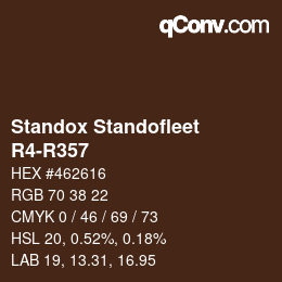 Color code: Standox Standofleet - R4-R357 | qconv.com