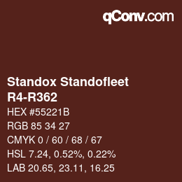 Color code: Standox Standofleet - R4-R362 | qconv.com