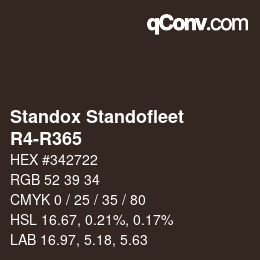 Color code: Standox Standofleet - R4-R365 | qconv.com