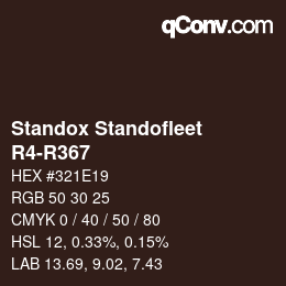 Color code: Standox Standofleet - R4-R367 | qconv.com
