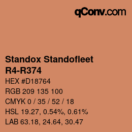 Código de color: Standox Standofleet - R4-R374 | qconv.com