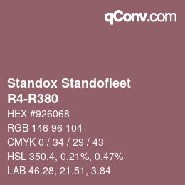 Color code: Standox Standofleet - R4-R380 | qconv.com