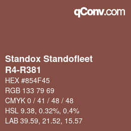 Color code: Standox Standofleet - R4-R381 | qconv.com