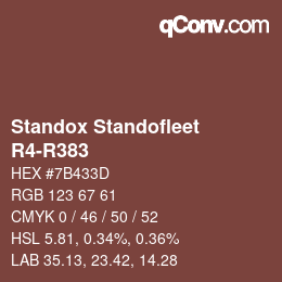Código de color: Standox Standofleet - R4-R383 | qconv.com