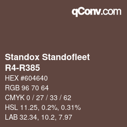 Color code: Standox Standofleet - R4-R385 | qconv.com