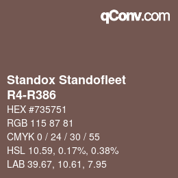 Color code: Standox Standofleet - R4-R386 | qconv.com