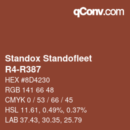 Código de color: Standox Standofleet - R4-R387 | qconv.com