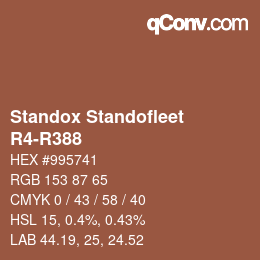 Código de color: Standox Standofleet - R4-R388 | qconv.com