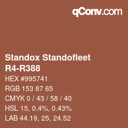 Code couleur: Standox Standofleet - R4-R388 | qconv.com