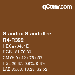 Color code: Standox Standofleet - R4-R392 | qconv.com